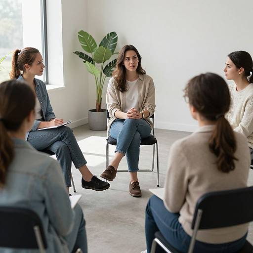 Support Group Conversation Scene