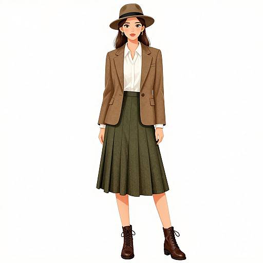 Vintage Inspired Fashion Illustration