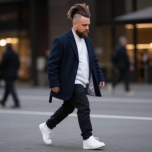 Modern Pompadour Street Style Portrait