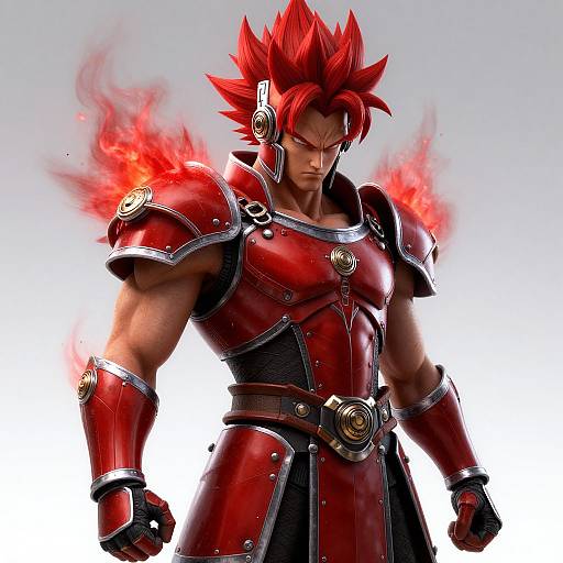 Futuristic Gladiator Dragon Ball Portrait