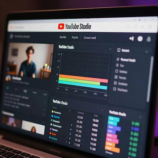 Futuristic YouTube Studio Interface