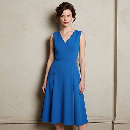 Woman in Blue Sweeney Todd Dress