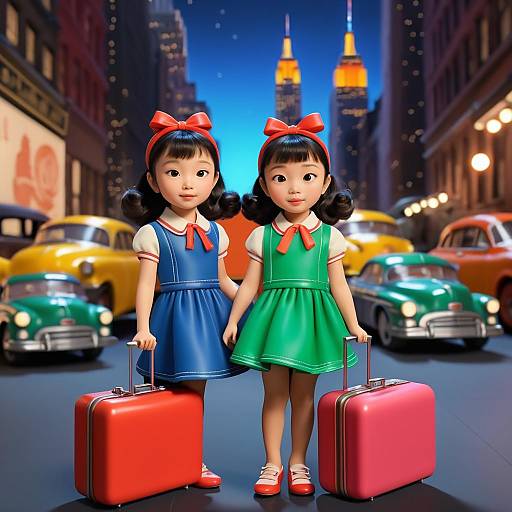 Stop-Motion Arrival: Little Girl in NYC