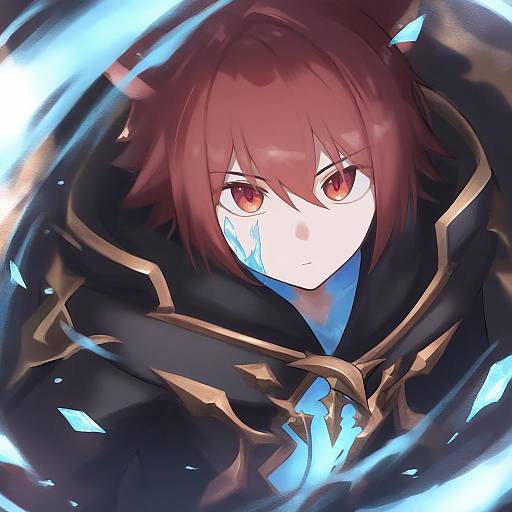 Illustration of Crystal exarch, final fantasy in the style of Aki poi