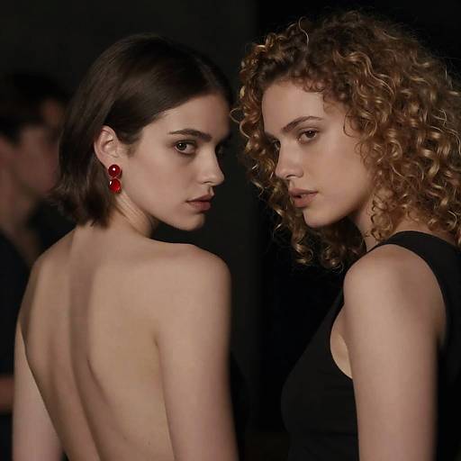 Intimate Portrait of Two Women