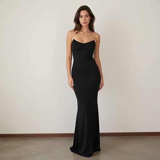 Elegant Evening Gown Woman Portrait