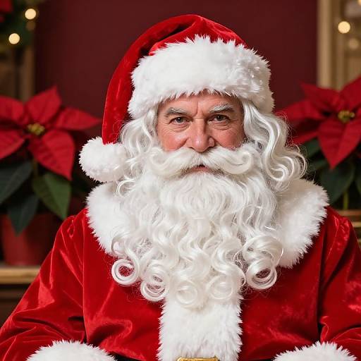 Vibrant Classic Santa Portrait