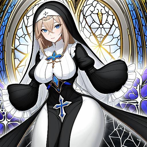 Illustration of Aponia (honkai impact), honkai (series) in the style of Kuena