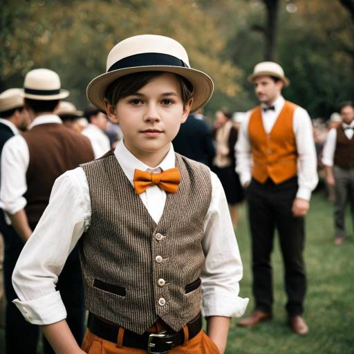 Boy in Vintage Great Gatsby Costume
