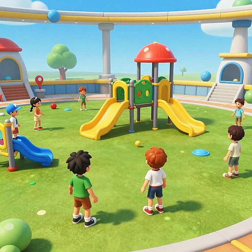 Realistic 3D Playground in Time-Space Lab