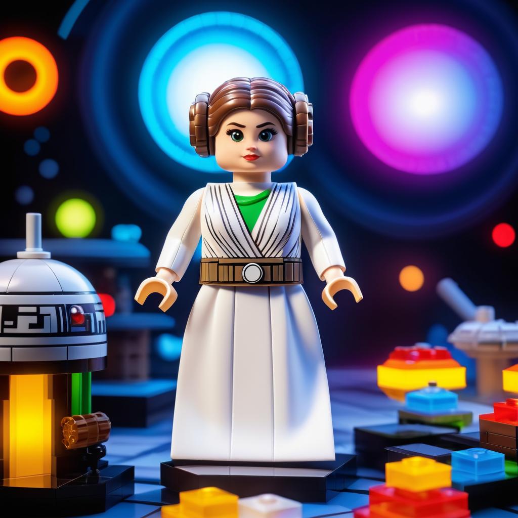 Lego Princess Leia with Iconic Accessories