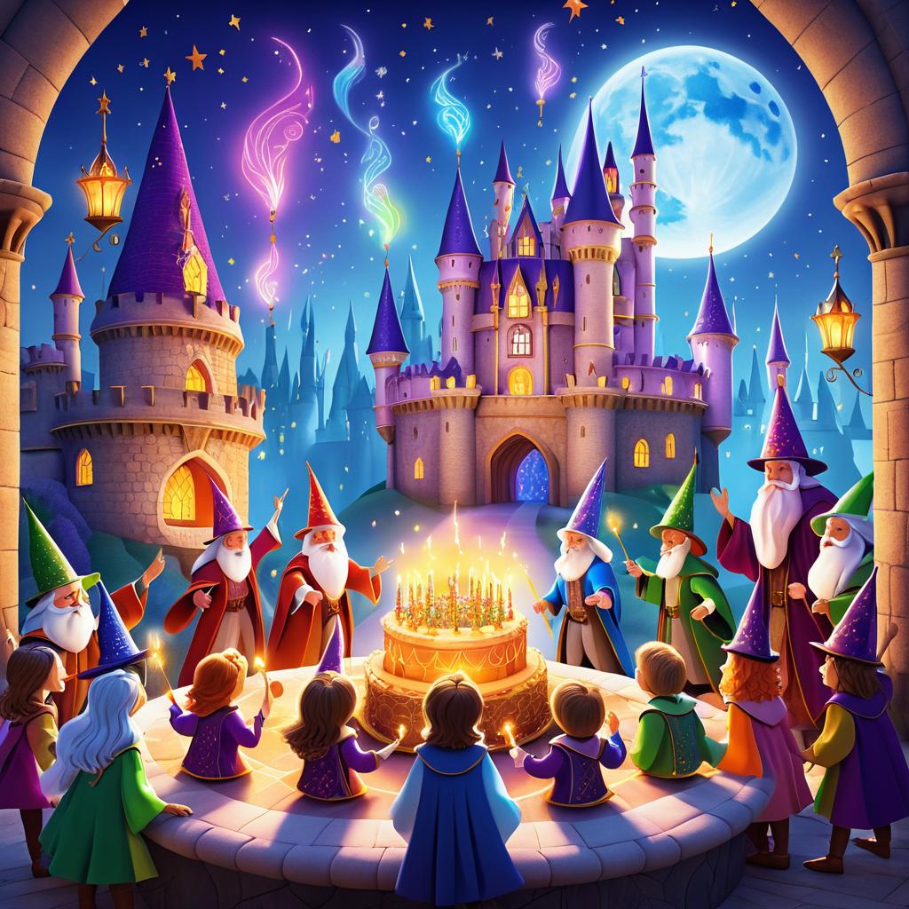 Celebration of Wizards' Birthday in Castle