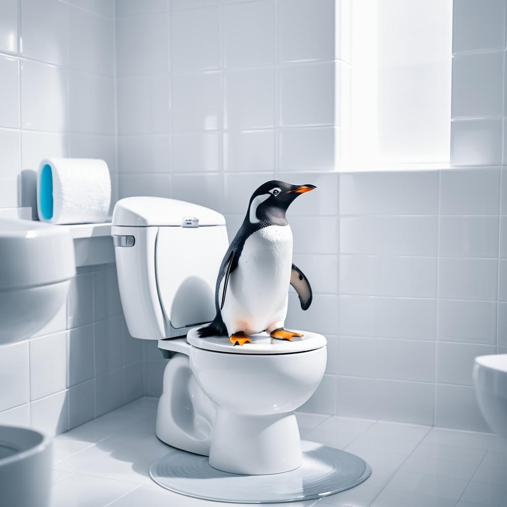 Self-Belief: A Humorous Penguin Moment