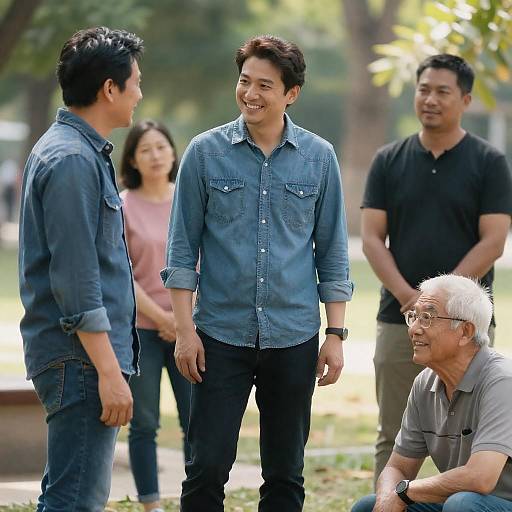 Joyful Gathering in Sunny Park