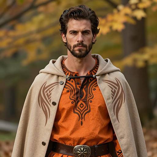 Dramatic Male Halloween Portrait in Nature