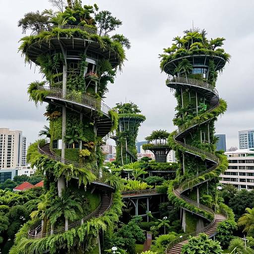 Verdant Towers in Harmonious Cityscape