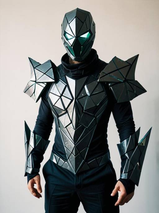 Man Wearing Shatter Cosplay Costume