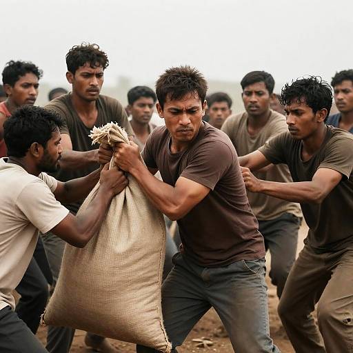 Dynamic Crowd in Chaotic Struggle