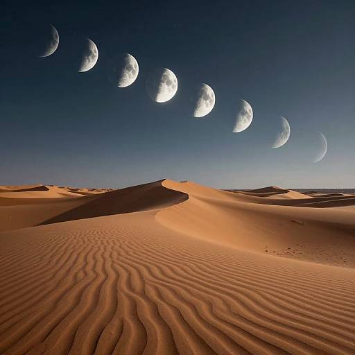 Surreal Celestial Desert Landscape