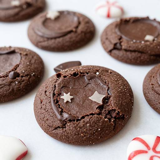 Chocolate Peppermint Christmas Cookies