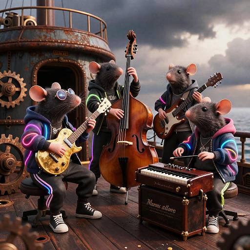 Neon Street Rats: Steampunk Airship Band