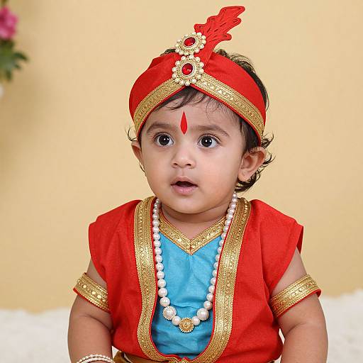 Baby Krishna Simple Male Costume