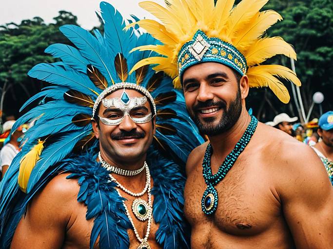 Male Posing at Brazilian Carnival Workshop