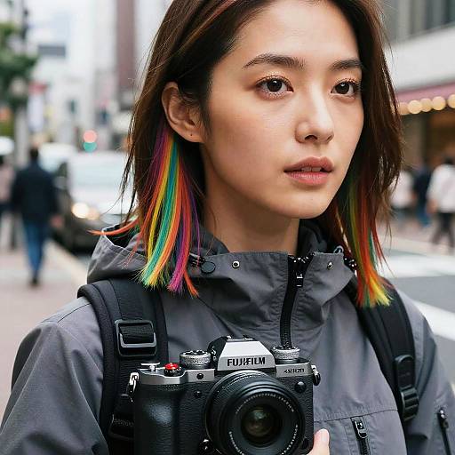 Urban Techwear Fashion Portrait in Japan