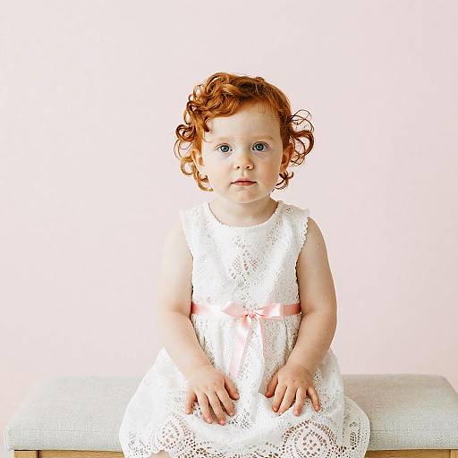 Studio Portrait of Toddler Girl