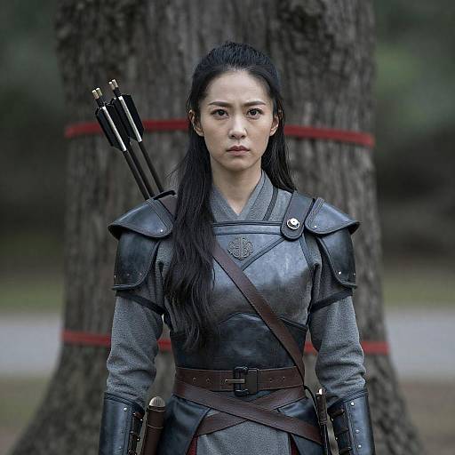 Warrior Woman Amidst Nature's Embrace