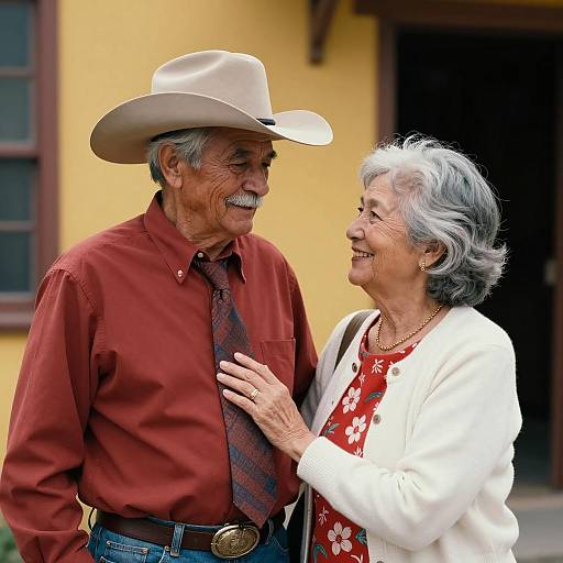 Heartwarming Portrait of an Older Couple