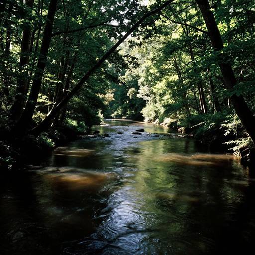 River of Dream Shadows in Forest