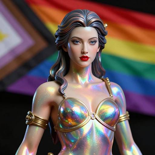 Rainbow Warrior Goddess Statue