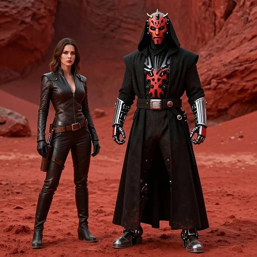 Darth Maul with Robot Legs in Desert