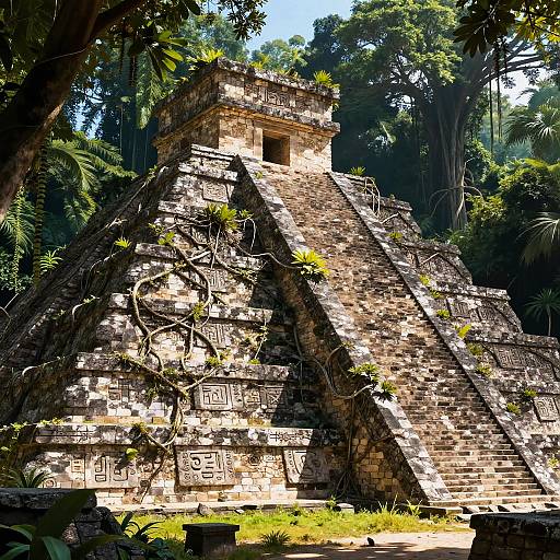 Overgrown Jungle Pyramid Concept Art