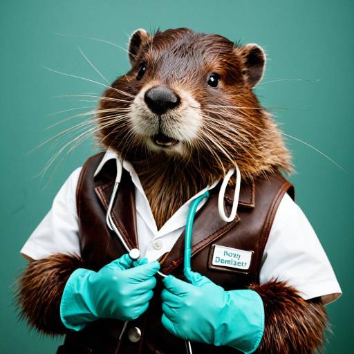Beaver Dentist in Stylish Attire