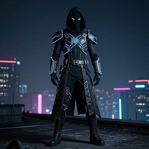 Mysterious Mayhem Guy on Rooftop