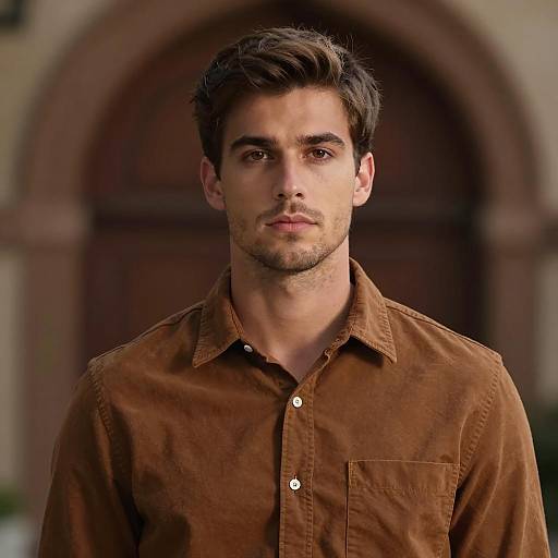 Handsome Young Man in Halloween Costume