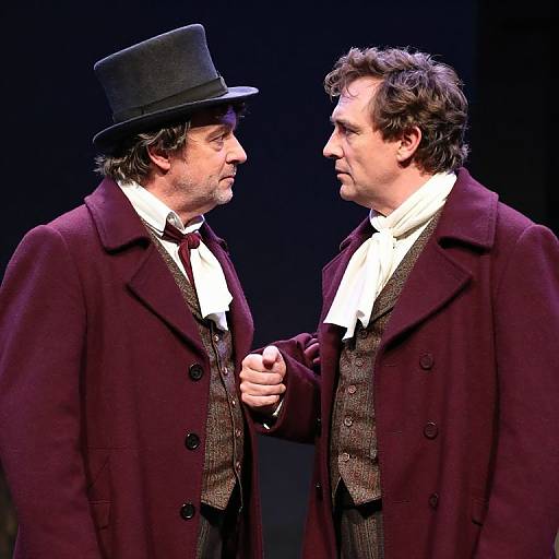 Ebenezer Scrooge and Bob Cratchit Confrontation