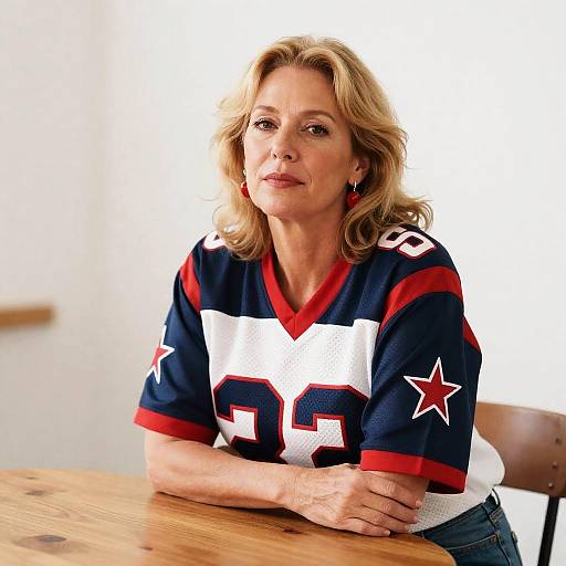 Casual Portrait of a Middle-Aged Woman