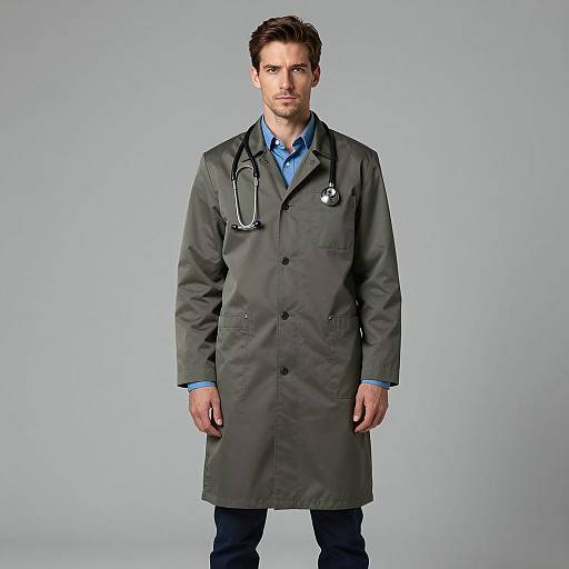 Handsome Doctor in Stylish Costume Shot