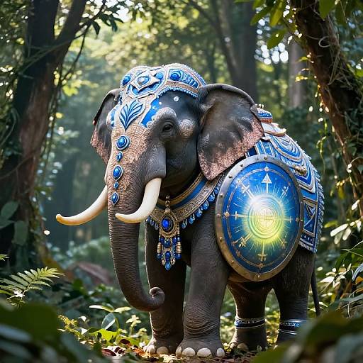 Loxodon Paladin in Sacred Forest