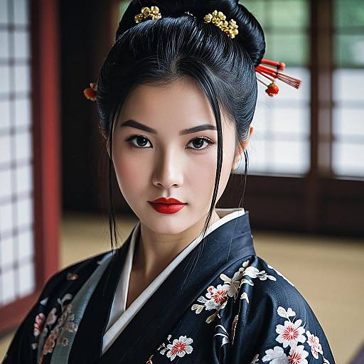 Elegant Solo Portrait in Hanfu Style