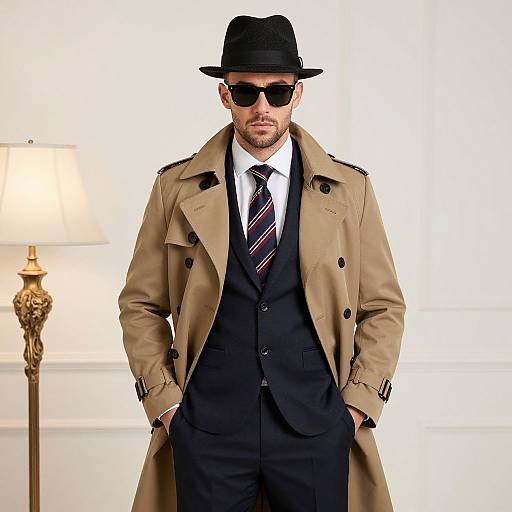 Stylish Spy Costume with Fedora