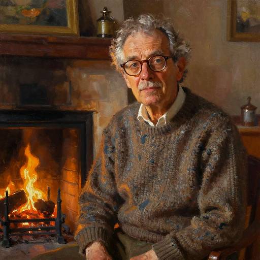 Impressionist Portrait of Elderly Gentleman