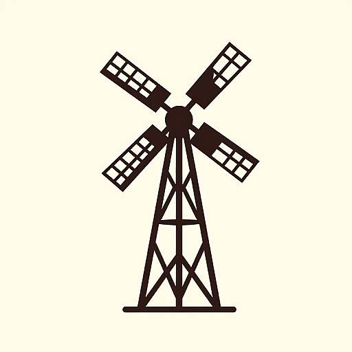 Vintage Aussie Travel Watermill Emblem