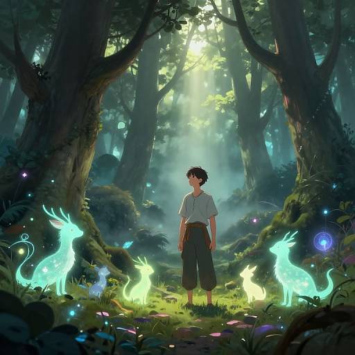 Skyler in Enchanted Forest Clearing