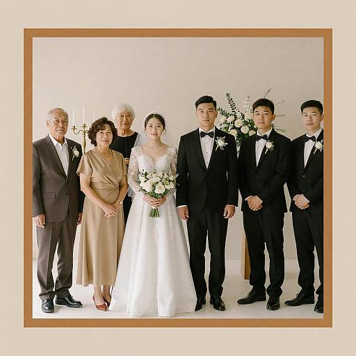 Formal Wedding Group Portrait