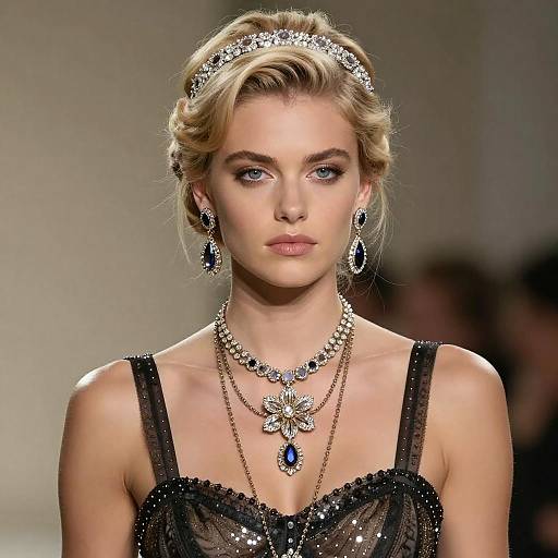 Vintage Glamour: Elegant Woman in Style