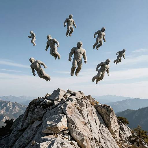 Defiant Acrobatic Stone Golems